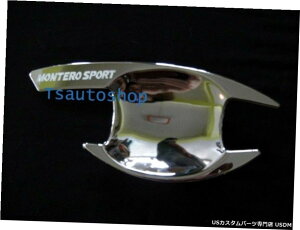 N[bL OHe/pWFX|[cV.2pN[4hAnh{ECT[gg Chrome 4 Door Handle Bowl Insert Trim For Mitsubishi Montero / Pajero Sport V.2
