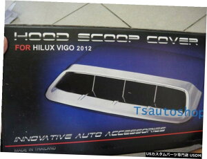 N[bL Vg^nCbNXr[S`v2011V.3̃N[t[hXN[vJo[g Chrome Hood Scoop Cover Trim For New Toyota Hilux Vigo Champ 2011 V.3