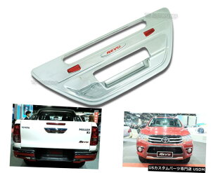 N[bL N[Ae[Q[gnhJo[g^nCbNX{SR5M70 2018pJȂ Chrome Rear Tailgate Handle Cover No Camera For Toyota Hilux Revo SR5 M70 2018