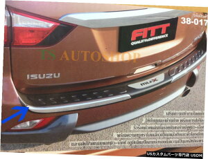 N[bL UMU-X2014SUVptBbgN[+ubNobNe[Aop[veNg FITT CHROME+BLACK BACK TAIL REAR BUMPER PROTECT FOR ISUZU MU-X 2014 SUV