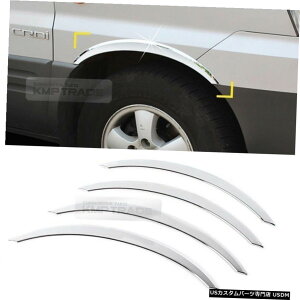 クロームメッキ Chrome Wheel Fender Lip Cover Guard Molding Trim 4Pcs For HYUNDAI 2005-2006 iMax