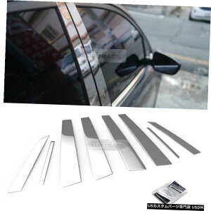 �N���[�����b�L Stainless Steel Chrome Window Pillar Molding 8P For HYUNDAI 2006-2012 Santa Fe �y���s�A���i�z