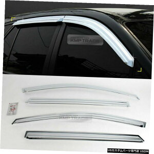 �N���[�����b�L Chrome Window Sun Vent Visor Rain Guards 4P K669 For KIA 2007-2012 Rondo Carens Chrome Window Sun Vent Visor Rain Guards 4P K669 For KIA 2007-2012 Rondo Carens �y���s�A���i�z