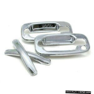 �N���[�����b�L GMC 2000-06���[�R���p����ȃL�[�z�[���Ȃ��̃N���[���h�A�L���b�`���[���f�B���O�g�����J�o�[ Chrome Door Catch Molding Trim Cover w/o Passenger Keyhole for GMC 2000-06 Yukon