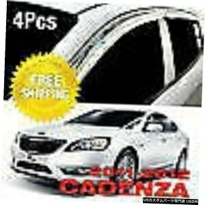 N[bL Chrome Window Sun Vent Visor Rain Guards 4P K714 For KIA 2011-2016 Cadenza K7