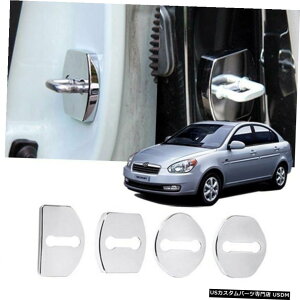 N[bL hAXgCJ[Jo[HooKK[jbVN[[fBOforHYUNDAI 2006-10FiANZg Door Striker Cover HooK Garnish Chrome Molding for HYUNDAI 2006-10 Verna Accent