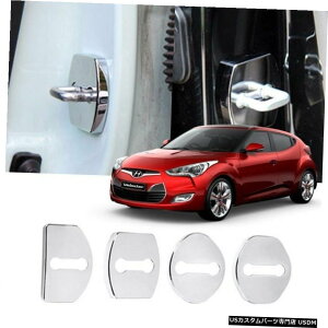 N[bL hAXgCJ[Jo[HooKK[jbVN[[fBOforHYUNDAI 2011-2017xX^[ Door Striker Cover HooK Garnish Chrome Molding for HYUNDAI 2011-2017 Veloster
