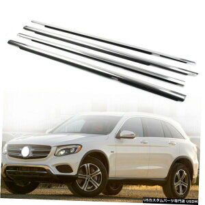 �N���[�����b�L Weatherstrip Window Moulding Trim Seal Belt for Mercedes-Benz GLC 2015-19 Chrome �y���s�A���i�z