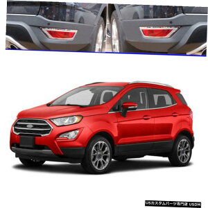 N[bL fits Ford EcoSport 2013-2019 Chrome Rear Bumper fog lamp light Cover Trim Decor