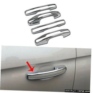 �N���[�����b�L Fit for Ford Expedition 2018 2019 Chrome Car Door Side Handles Cover Trim Decor �y���s�A���i�z