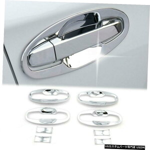 クロームメッキ Chrome Door Handle Bowls Cover Trim Garnish fits Subaru Crosstrek/XV 2018-2020