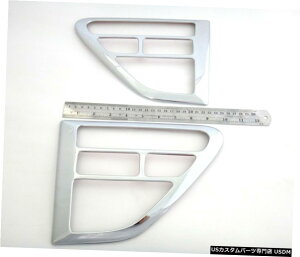 N[bL CHROME SIDE VENT FENDER INDICATOR LAMP COVER FOR FORD RANGER T6 2013-2015 UTE PX