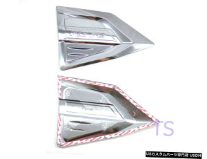 �N���[�����b�L Chrome Side Vent Fender Door Cover For Toyota Hilux Revo 4x4 M70 M80 2015 2017 �y���s�A���i�z