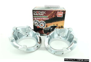 N[bL SET CHROME FOG LAMP SPOT LIGHTS COVER FOR ISUZU D-MAX 4WD HI-LANDER 2007-2011