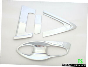 N[bL SET CHROME HANDLE HAND BOWL INSERT COVER FOR HONDA HR-V 4DR VEZEL 2015 V.1