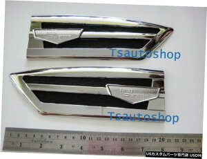 N[bL CHROME SIDE VENT COVER TRIM TFP FOR NEW TOYOTA HILUX VIGO CHAMP 2012+