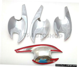 N[bL 4Dr Chrome Handle Bowl Insert Cover For Mazda2 Mazda 2 2015 2016 17 Sky Active