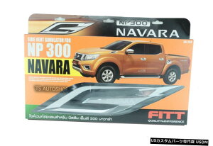 N[bL YioNP300D23gbN2015pN[L + RTChxgtF_[V~[^[-I CHROME L+R SIDE VENT FENDER SIMULATOR FOR NISSAN NAVARA NP300 D23 TRUCK 2015-ON