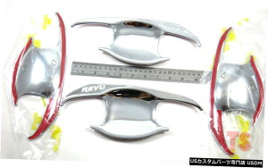 クロームメッキ 4ドアボウルハンドルクロームカバートリムフィットトヨタハイラックスレボキャブXltピックアップ1517 4 Door Bowl Handle Chrome Cover Trim Fit Toyota Hilux Revo Cab Xlt Pick Up 15 17