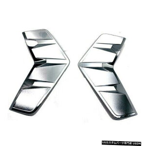 �N���[�����b�L Front Fog Light Lamp Cover ABS Chrome Trim Garnish 2Pcs Fit For 2019 Toyota RAV4 �y���s�A���i�z