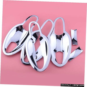 �N���[�����b�L 8 pc Chrome Door Handle Bowl Cover Trim Cup Fit for Mazda CX-5 17-18 2nd Gen KF �y���s�A���i�z