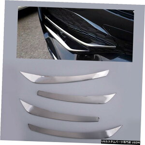 N[bL Chrome Front Fog Light Strips Cover fit for Mercedes-Benz GLC Class 2020