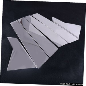 N[bL Chrome S.S. Door Pillar Posts Trim Cover Fit For Honda Civic 2016-2018 6pcs/Set