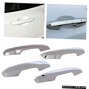 �N���[�����b�L 4pcs Chrome Door Handle Cover Trim Molding Caps Fit for Honda CRV 17 Accessories