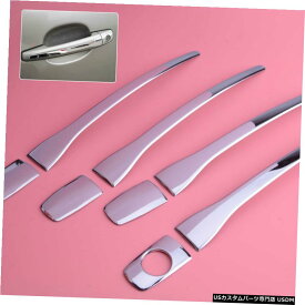 クロームメッキ Chrome Door Handle Cover Trim Fit for Peugeot 3008 2008 207 407 Citroen C4 C6