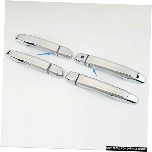�N���[�����b�L LHD Chrome Smart Key Hole Door Handle Cover Trim 8pcs For Honda Accord 2018-2020 �y���s�A���i�z