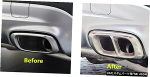 N[bL ZfXxcGLAX156 14-18 Rear Exhaust Muffler Decorative Cover Trim 2pcs For Mercedes Benz GLA X156 14-18