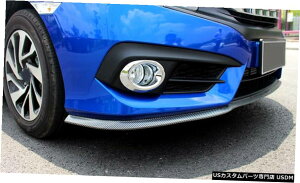 �N���[�����b�L �z���_�V�r�b�N��10����4dr�Z�_���p�t�����g�t�H�O���C�g�����v�J�o�[�g����2�{16-19 Front Fog Light Lamp Cover Trim 2pcs For Honda Civic 10th Gen 4dr Sedan 16 - 19 �y���s�A���i�z