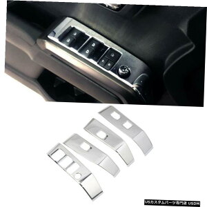 N[bL 4 * LHD ABSN[Ci[hAJo[A[XggAg^^R}N300 2016-2019 4* LHD ABS Chrome Inner Door Cover Armrest Trim For Toyota Tacoma N300 2016-2019