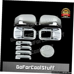 �N���[�����b�L 15-16�t�H�[�hF150�t�H�O�����v+�~���[+4�h�A�n���h��+1�K�X�h�A�N���[���J�o�[ 15-16 FORD F150 Fog Lamps + Mirrors + 4 Door Handles + 1 Gas Door Chrome Cover