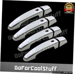 N[bL tBbg2014-2017V{[IMPALAN[hAnhJo[A4̃X}[gL[z[ Fit 2014-2017 Chevrolet IMPALA Chrome Door Handle Covers with 4 smart keyhole