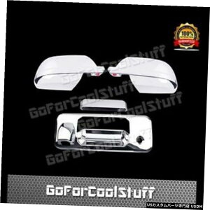 N[bL g^^hN[Jo[ɃtBbgCREWMAX2014-17 2t~[e[Q[gnh Fit Toyota TUNDRA Chrome Cover CREWMAX 2014-17 2 Full Mirror  Tailgate Handle