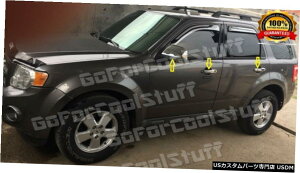 N[bL Mercury Mariner 08-104DrsnhȂPskh +t~[2PcN[Jo[ For Mercury Mariner 08-10 4Drs Handle W/Out Pskh+Full Mirror 2Pc Chrome Covers