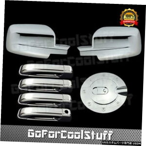 N[bL _bW2500/3500p10-14N[~[hAnhKX^NtLbvJo[ For Dodge Ram 2500/3500 10-14 Chrome Mirror Door Handle Gas Tank Fule cap Cover