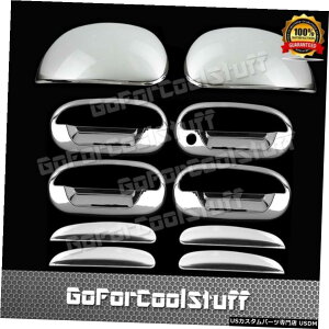 N[bL tH[hGNXyfBV97-02̏ꍇ4DrsnhW / O Psgkh +~[Lbv2PcN[Jo[ For Ford Expedition 97-02 4Drs Handle W/O Psgkh+Mirror Cap 2Pc Chrome Covers