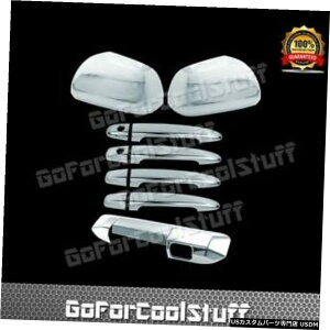 N[bL For 12-15 Toyota Tacoma Chrome Mirror Cover+4 Door Handles+Tailgate W/Camera
