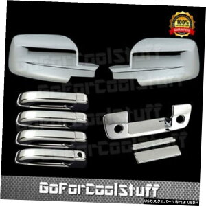 N[bL For 09-12 Dodge Ram 1500 Chrome Full Mirror 4 Door Handle Tailgate Cover W/C