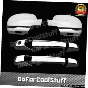 N[bL For Gmc Sierra 07-13 2Drs Handle W/O Psgkh+Full Mirror 2Pc Chrome Covers