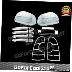 N[bL Fit 12-15 Toyota Tacoma Chrome Mirror Cover+ 4 Door W/O PK+Tailgate+Tail Light