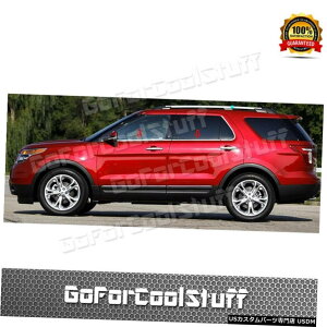 N[bL For 2011-2017 Ford Explorer 4 PC Stainless Steel Window Sill Overlay