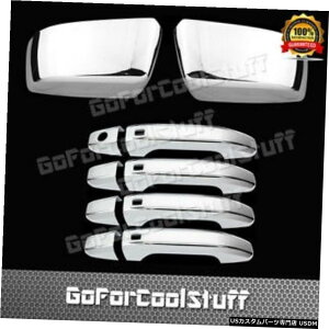 N[bL For Gmc Yukon/Yukon Xl 2015 16 17 2018 4Drs Handle W/S+Top Mirror Chrome Covers