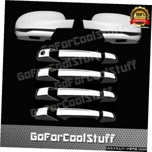 N[bL For Chevy Suburban 07-14 4Drs Handle W/O Pskh+Full Mirror 2Pc Chrome Covers