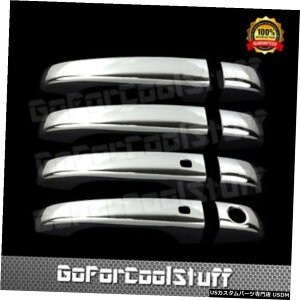 N[bL For Dodge Journey 13-15 Chrome 4 Doors Handles Covers W/Out Psg Kh W/ Smart Kh