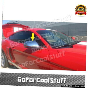 N[bL Fit 2015 2016 2017 Ford Mustang Top Chrome Mirror Covers With Led Turning Style