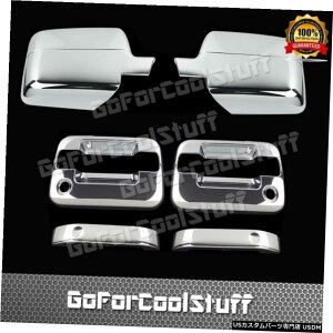 �N���[�����b�L For Ford F-150 Xlt/Fx4 04 05 06 07 08 2 Door Handle With Pk Mirror Chrome Cover �y���s�A���i�z