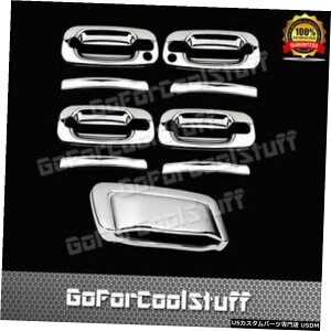 �N���[�����b�L For Chevy 2000-06 Tahoe Chrome 4 Door Handle W/Pskh+ Trunk Tailgate Cover W/O kh �y���s�A���i�z